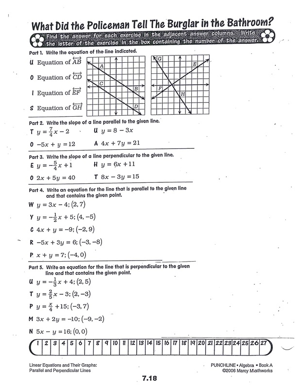 28 Punchline Algebra Book A Answer Key